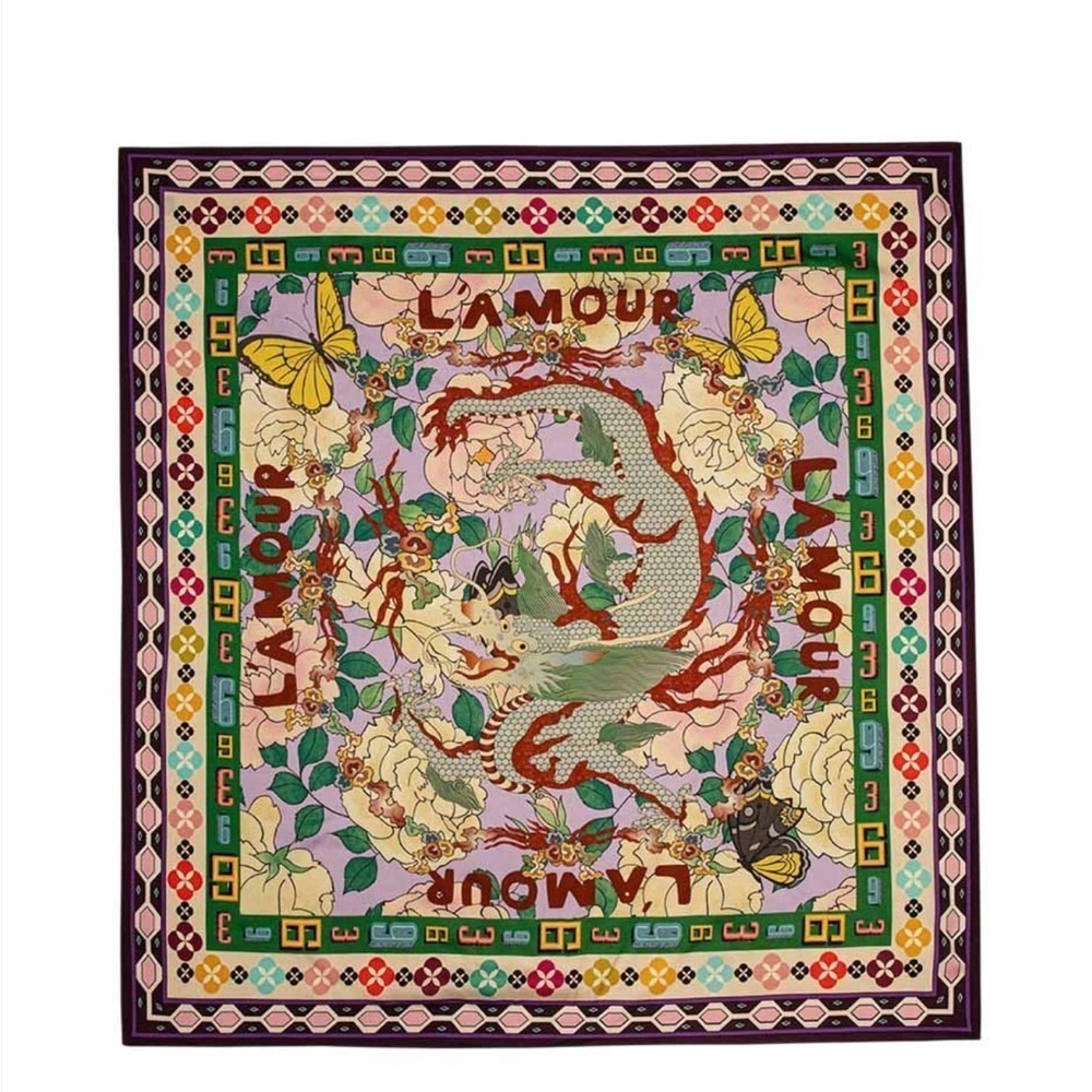 ME369 L'Amour Lola Scarf / Wrap XL Square 51 X 51 In. New  #223A90122​​​​​